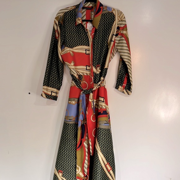 Zara Dresses & Skirts - Zara Printed Shirt Dress
